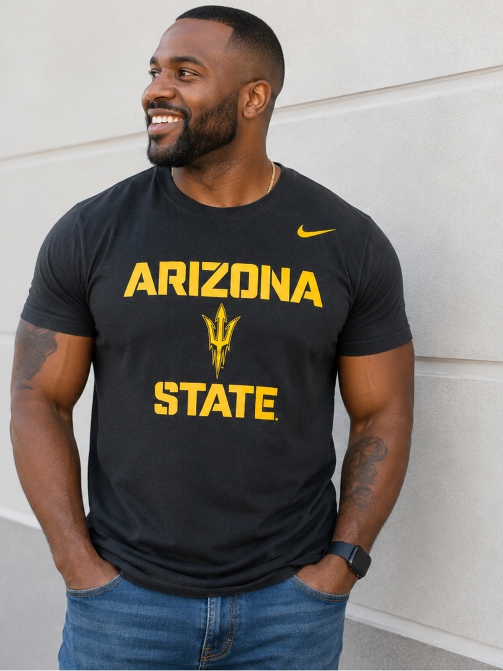 Nike Arizona State Sun Devils T-Shirt – Men’s 3XL – Black NCAA Graphic Tee